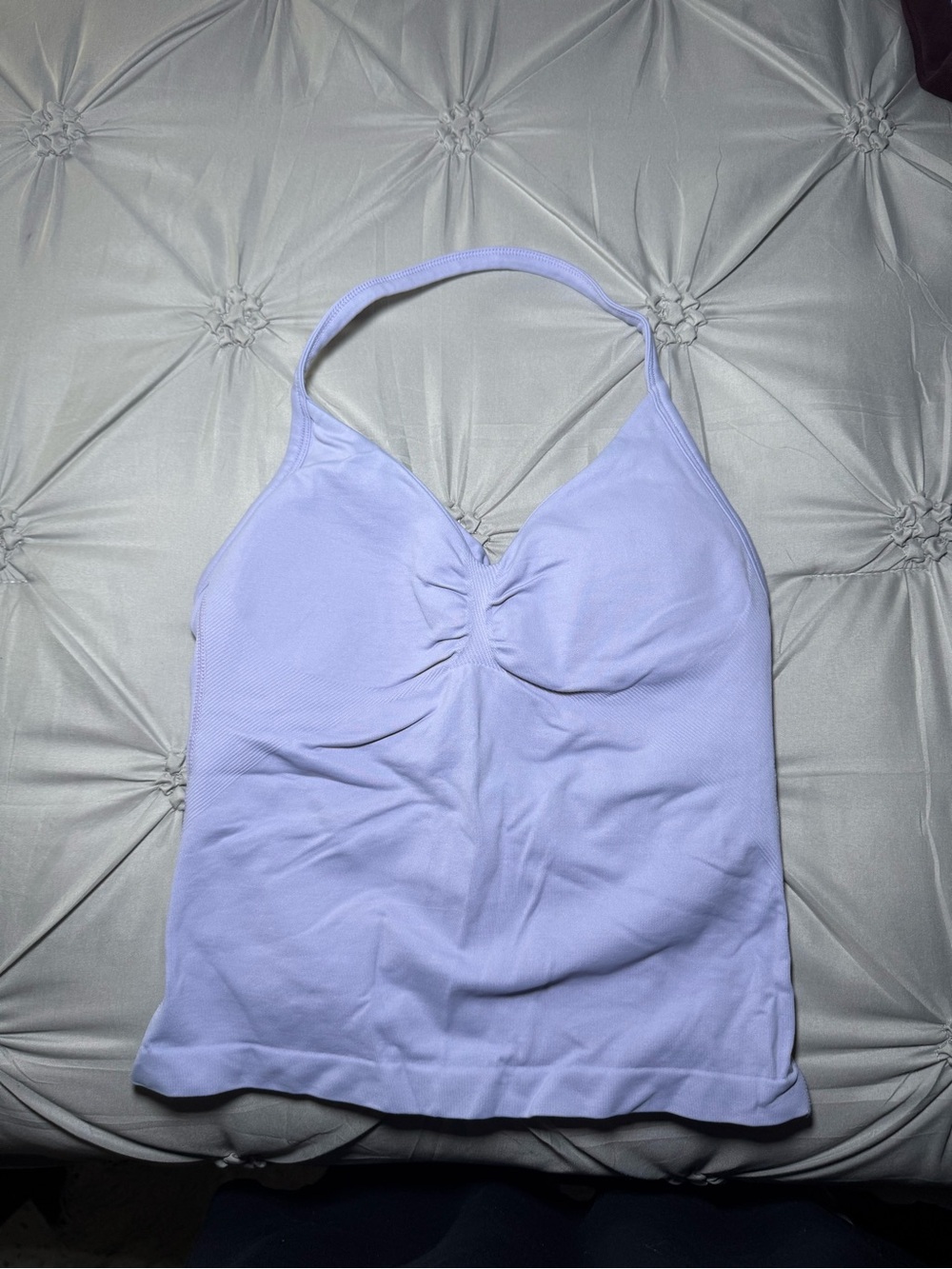 Light Lavender Halter Tank Top - Women's Sleeveless Top
